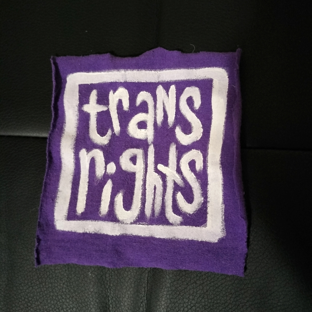 Small Purple Trans Rights Patch